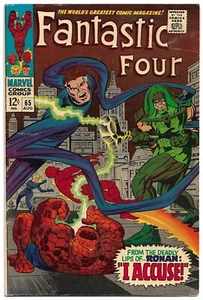 🔑Fantastic Four (1967) #65 * 1st App of the Kree * 1st Ronan the Accuser 🔥 F- - Picture 1 of 2