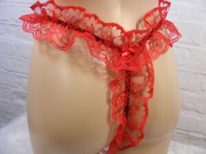 sissy panties satin and lace  tanga g string mens lingerie knickers all sizes