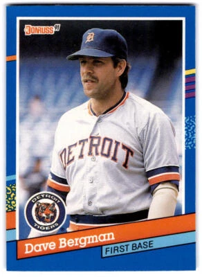 Dave Bergman 1991 Donruss #342c Detroit Tigers - Image 1 of 2