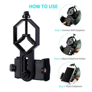 Metal Mobile Phone Holder Adapter Bracket Binoculars Monocular Scope Telescope - Picture 1 of 6