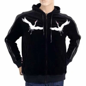 Chaqueta RMC JEANS RMC Martin Ksohoh negra SAKURA CRANE. REDM2902 - Imagen 1 de 4