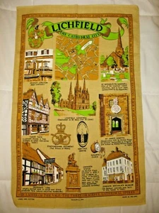 Souvenir Geschirrtuch Lichfield 18" x 27 1/2" Baumwolle? Leinen? Richlin RL494 - Bild 1 von 6