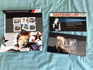 DAVID BOWIE - UK Royal Mail Postage Stamp Sheets 2017 LIVE & LP Covers Set MINT! - Picture 1 of 4