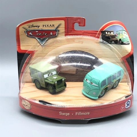 Disney PIXAR Cars 2 Wood Collection Sarge Fillmore Car 2-Pack Toys R Us Vintage Cover