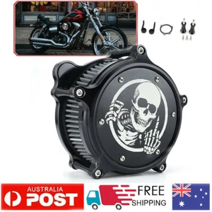 CNC Air Cleaner Intake Filter System Kit For Harley Dyna Softail 2000-2014 2015 - Picture 1 of 13