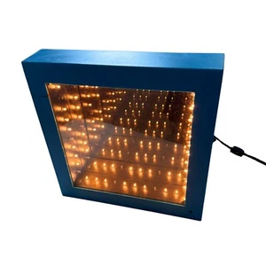 Vtg Can You Imagine Box Infinity Mirror with Stand Multiple Settings - Picture 1 of 6