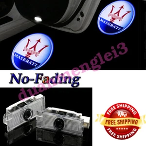 2pcs No fading Car LED Door Projector Courtesy Shadow Light For Maserati Levante - Picture 1 of 9
