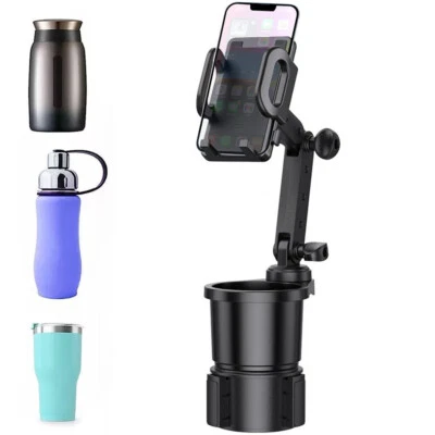 Cup Holder Phone Mount 2 in 1 Adjustable Cup Holder Expander For 12-40 oz Drink - Image 1 of 4