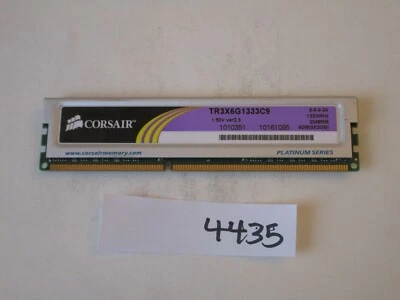 Corsair TR3X6G1333C9 2Gb PC3-10600 1333Mhz DDR3 Desktop Memory RAM (4435) - Image 1 of 2