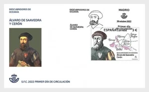 spain 2022 espagne Discoverer OCEANIA Alvaro De Saavedra navigator spice 1v FDC - Picture 1 of 1