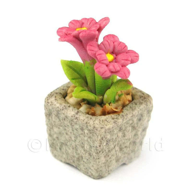 Miniatura Fatto a Mano Rosa Colorato Ceramica Floreale - Immagine 1 di 1