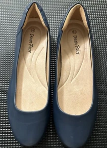 Zapatos planos sin cordones Dream Paris para mujer talla 8,5 azules NUEVOS SIN CAJA - Imagen 1 de 5