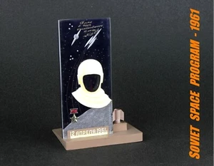 RARA Figura Original Vintage Busto Soviético Estatua Yuri Gagarin Cosmonauta Espacio - Imagen 1 de 9
