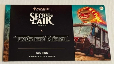 Secret Lair x Twisted Metal Sol Ring Rainbow Foil - PROMO - New/Sealed - Image 1 of 3