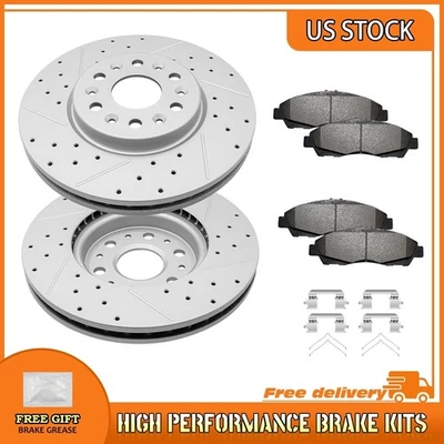 Pastilha rotor de freio dianteiro perfurada para Acadia Buick Enclave Chevrolet Traverse Blazer - Imagem 1 de 4