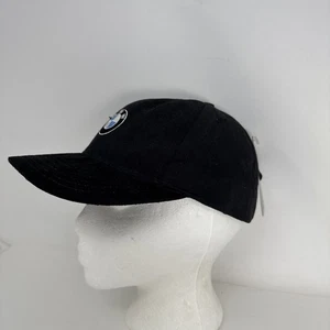 BMW Baseball Dad Cap Black Adjustable Embroidered Logo NWT Deadstock - Picture 1 of 10
