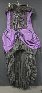 Burleska Versailles Purple Brocade Corset Dress Sz 34 UK Vampire Vintage Punk  - Picture 1 of 6