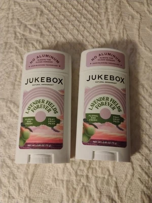 JUKEBOX Natural Deodorant Aluminum Free for Women Lavender Fields Forever 2 PACK - Image 1 of 2