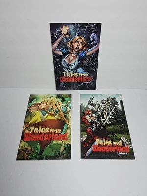 Tales From Wonderland Volume 1 2 3 TPB Lot (Zenescope) Trade Paperback Brusha Foto 1 de 3