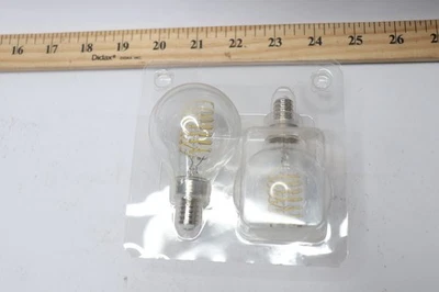 (2-Pk) EcoSmart G16.5 Dimmable Fine Bendy Filament LED Vintage Edison Light Bulb - Image 1 of 4