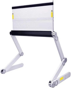 Foldable Aluminum Alloy Laptop Table Lazy Bed Table Adjustable Height Portable - Afbeelding 1 van 12