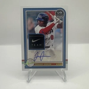 2025 Stars & Stripes USA Termarr Johnson Laundry Tag Game Worn Jersey Auto /3 - Picture 1 of 3