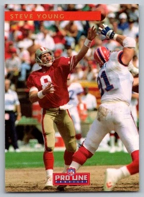 1993 Pro Line Profiles Steve Young San Francisco 49ers #604 - Image 1 of 2