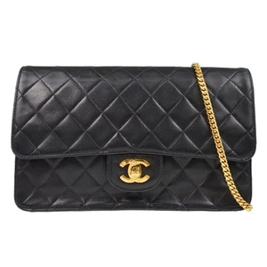 Chanel Black Lambskin Classic Single Flap Shoulder Bag XX40255 - Picture 1 of 8