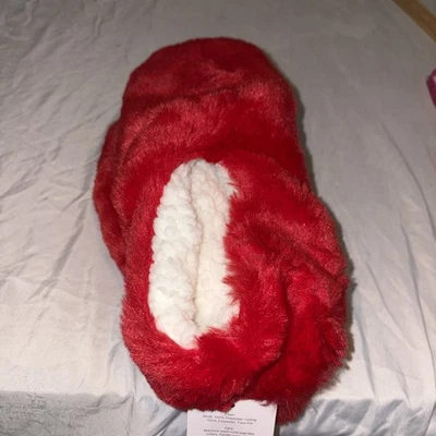 Calcetines deportivos de piel sintética para mujer con parte inferior de agarre MEDIANOS/GRANDES acanalados rojos Foto 1 de 4