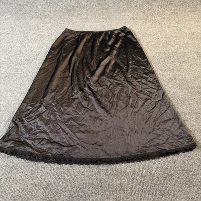 Medio Slip Negro Sedoso con Borde de Encaje Talla S - ¡IDEA GENIAL! Foto 1 de 4