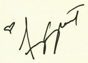 "Father's Eyes" Amy Grant Hand Signed 3X5 Card JG Autographs COA