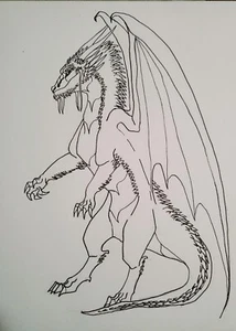 Furry Anthro Traditional Art Lineart Drawing Commissions Coloring Page 8.5x11  - Picture 1 of 7