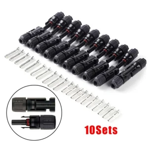 10 Pairs NEW Male Female M/F Wire Cable Connector Set Solar Panel Waterproof - Picture 1 of 12