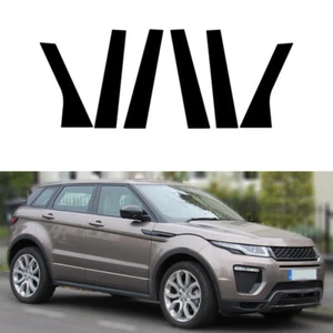 Hochglanz schwarz Tür Fenster Säule Pfosten Verkleidung Abdeckung passt Range Rover Evoque 2013-18 - Bild 1 von 19