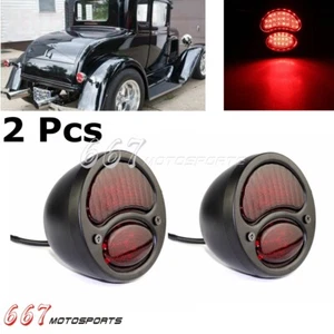 Retr LED Brake Taillights For Ford Model A 1928-1931 Rat Rods Hot Rods & Harley - Picture 1 of 9