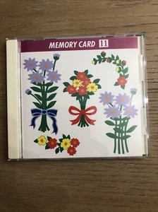 Janome Sewing Machine Memory Card #11 Big Floral Machine Embroidery - Picture 1 of 8