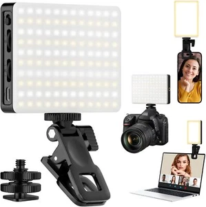 Phone Light, 120 LED Selfie Light for iPhone, 8000Mah Rechargeable Black - Picture 1 of 7