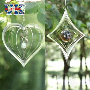 Stainless Steel Rotating Wind Spinner Hanging Decorations Garden - Picture 1 of 13