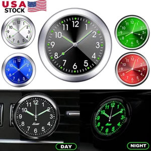 Car Dashboard Luminous Mini Tiny Clock Car Vent Clocks Watch for Boat Bike USA - Picture 1 of 22