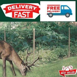 Garden Fence Landscape Deer Fencing Animal Protects Strong Netting Borders 7x100 - Picture 1 of 8