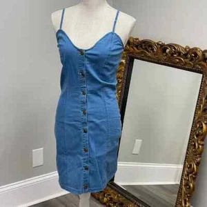 Denim Blue Dress Ladies Size L - Picture 1 of 6