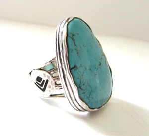 Vintage Sterling Silver SILPADA Turquoise Ring Southwest Style Signed - Picture 1 of 9