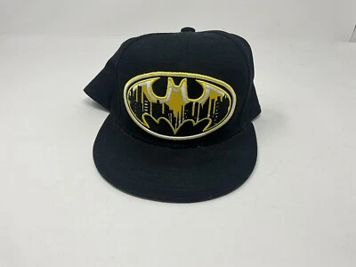 Черно-желтый вышитый логотип города Бэтмена от Snap Back EUC Poly OSFM DC Comics - Изображение 1 из 4