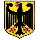 GERMAN EAGLE PATCH GERMANY embroidered iron-on Bundesadler Aufnäher Deutschland