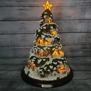 Árbol de Navidad Thomas Kinkade Village - 15" iluminado ediciones Bradford 2004 - Imagen 1 de 7