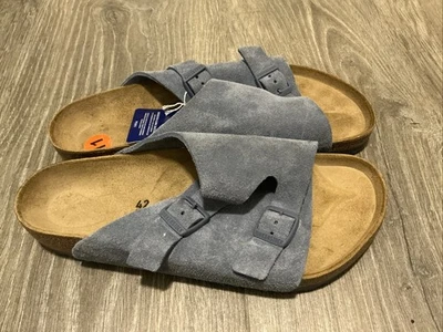 Sandalias Birkenstock Zurich gamuza elemental azul hebilla para hombre talla: 9 Foto 1 de 4