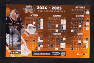 Flint Firebirds 2024-25 Magnet Schedule Jersey Mike's Subs OHL - Picture 1 of 1