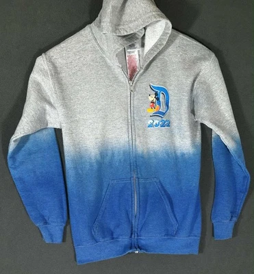 Disneyland 2022 Mickey Mouse Sudadera con Capucha Cremallera Gris Azul Niños Mediana #3 Foto 1 de 4