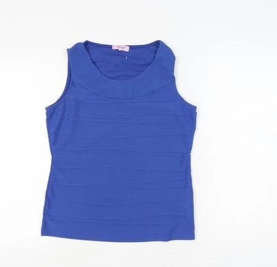 Marks and Spencer Women's Blue Tank Top Size 12 — 第 1/4 张图片