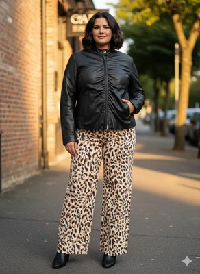 Chaqueta de Cuero Negra Wilsons Máxima atemporal Edgy Biker Rock Gótico Y2k Talla 1X Foto 1 de 4